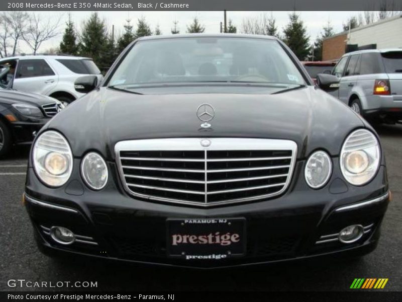 Black / Cashmere 2008 Mercedes-Benz E 350 4Matic Sedan