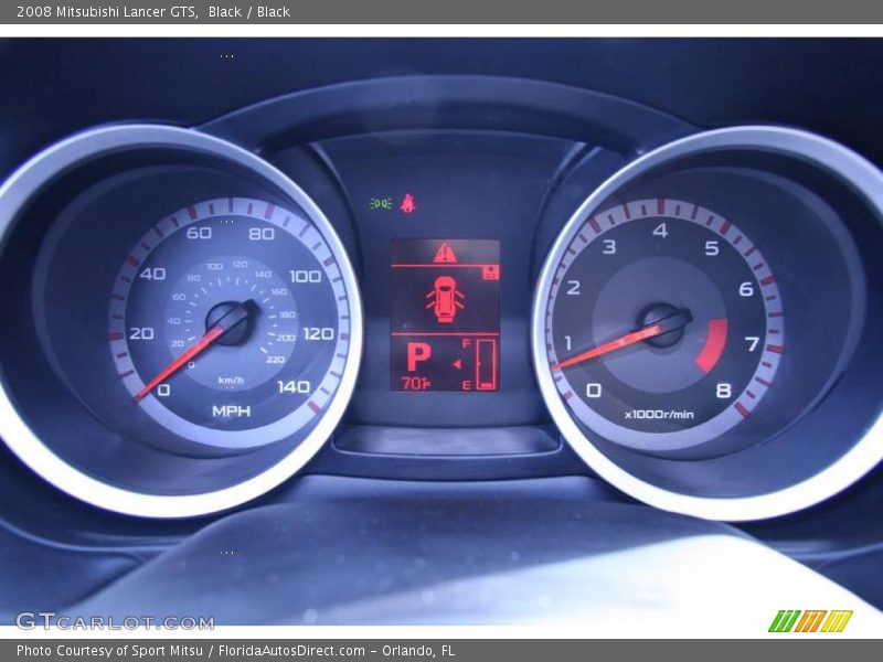 Black / Black 2008 Mitsubishi Lancer GTS