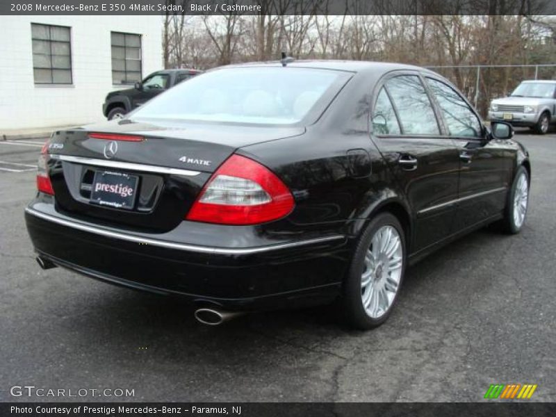 Black / Cashmere 2008 Mercedes-Benz E 350 4Matic Sedan