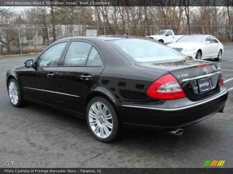 Black / Cashmere 2008 Mercedes-Benz E 350 4Matic Sedan