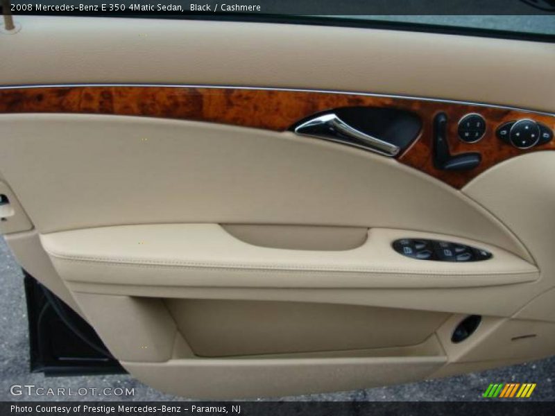 Black / Cashmere 2008 Mercedes-Benz E 350 4Matic Sedan