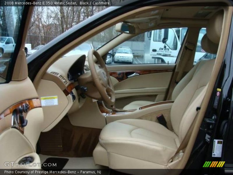 Black / Cashmere 2008 Mercedes-Benz E 350 4Matic Sedan