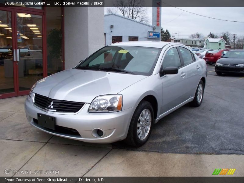 Liquid Silver Metallic / Black 2008 Mitsubishi Galant ES