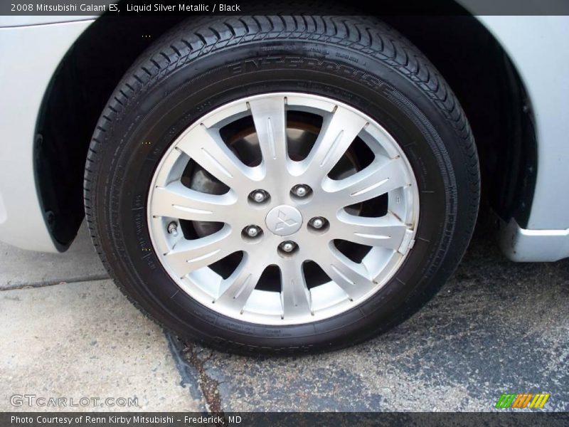 Liquid Silver Metallic / Black 2008 Mitsubishi Galant ES