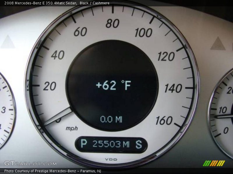 Black / Cashmere 2008 Mercedes-Benz E 350 4Matic Sedan