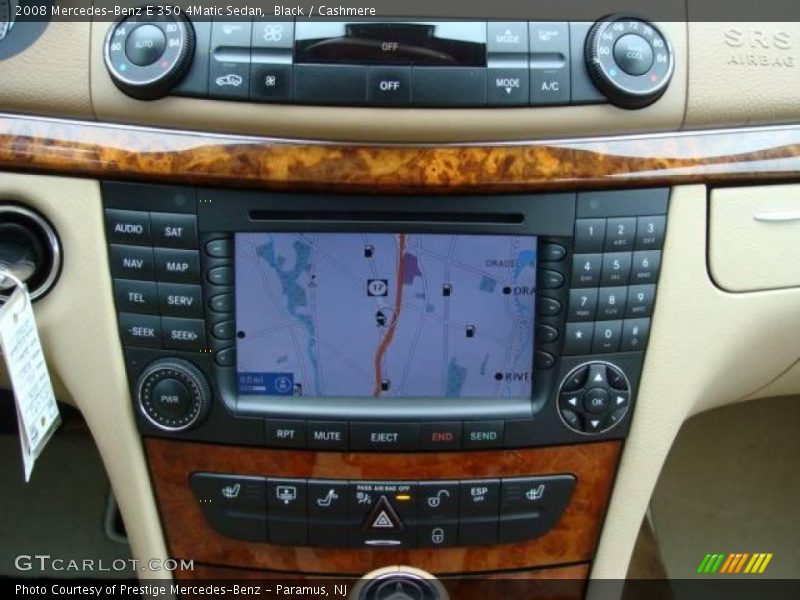 Black / Cashmere 2008 Mercedes-Benz E 350 4Matic Sedan