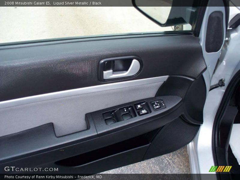 Liquid Silver Metallic / Black 2008 Mitsubishi Galant ES