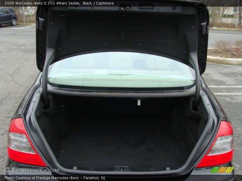 Black / Cashmere 2008 Mercedes-Benz E 350 4Matic Sedan