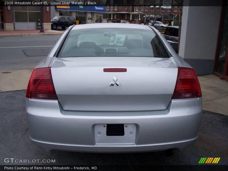 Liquid Silver Metallic / Black 2008 Mitsubishi Galant ES