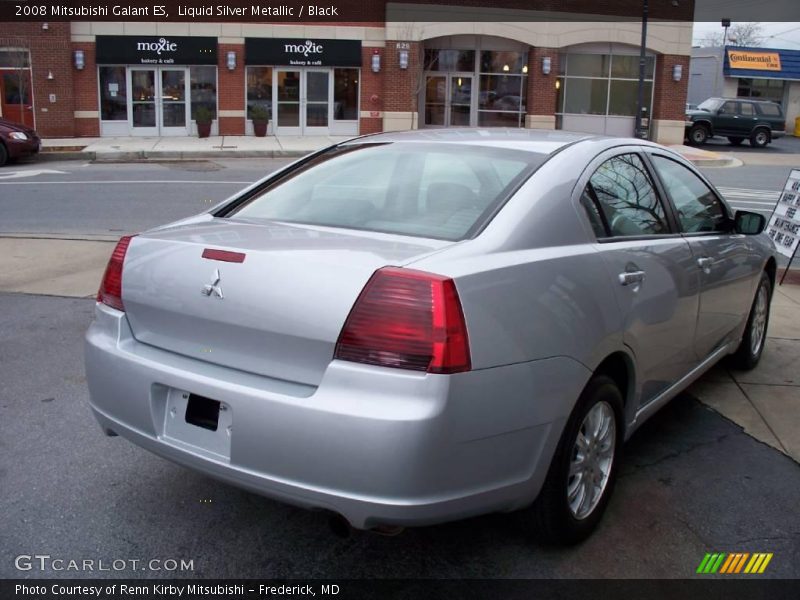 Liquid Silver Metallic / Black 2008 Mitsubishi Galant ES