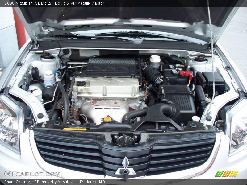 Liquid Silver Metallic / Black 2008 Mitsubishi Galant ES