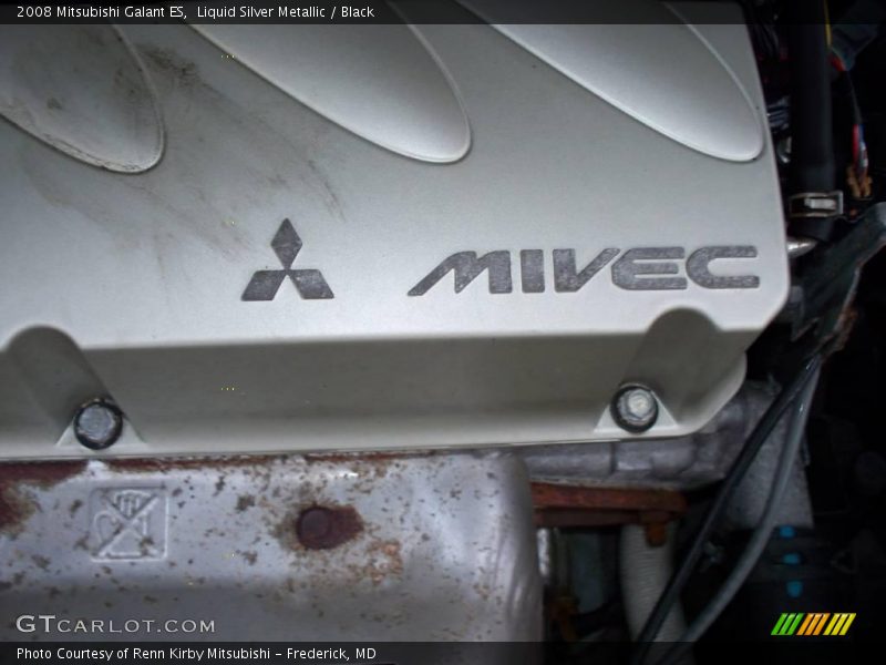 Liquid Silver Metallic / Black 2008 Mitsubishi Galant ES