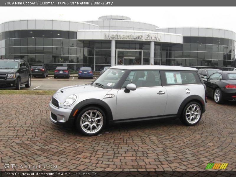 Pure Silver Metallic / Black/Grey 2009 Mini Cooper S Clubman