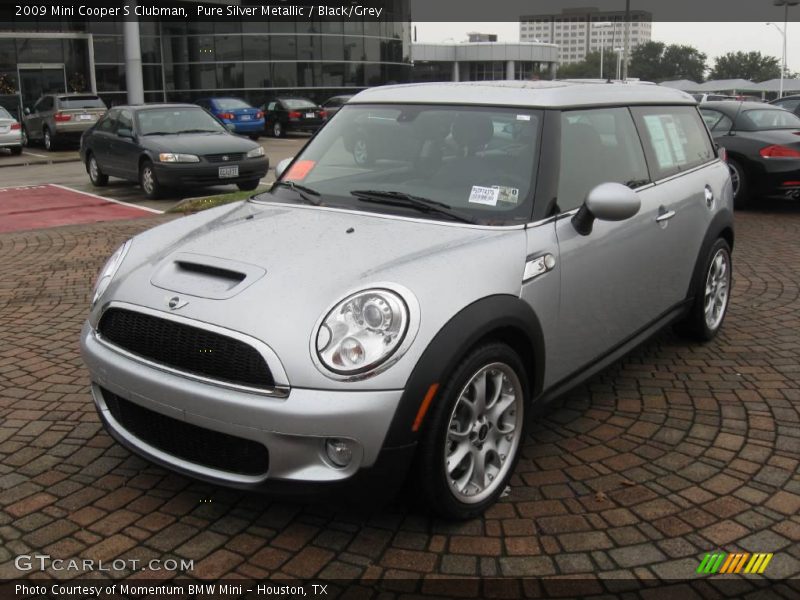 Pure Silver Metallic / Black/Grey 2009 Mini Cooper S Clubman