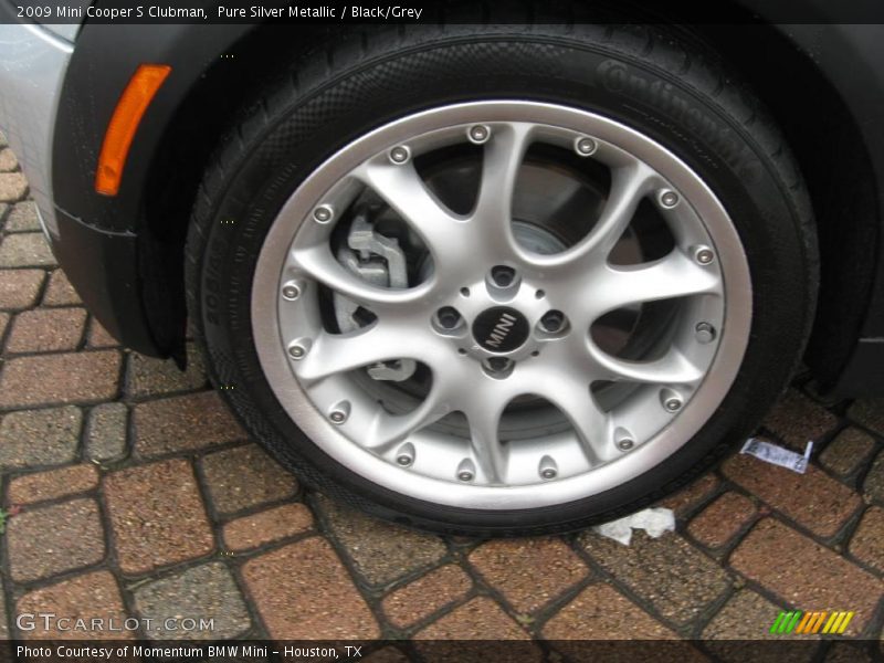 Pure Silver Metallic / Black/Grey 2009 Mini Cooper S Clubman
