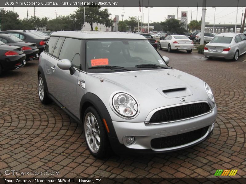 Pure Silver Metallic / Black/Grey 2009 Mini Cooper S Clubman
