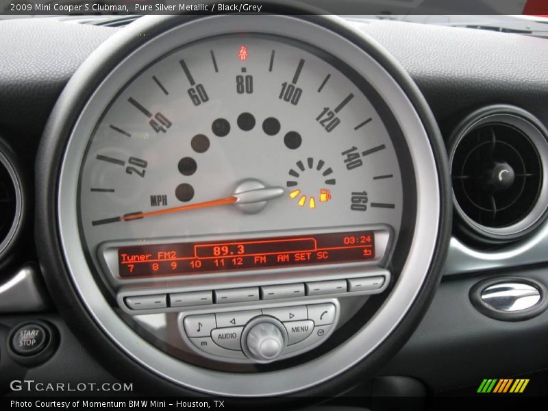 Pure Silver Metallic / Black/Grey 2009 Mini Cooper S Clubman