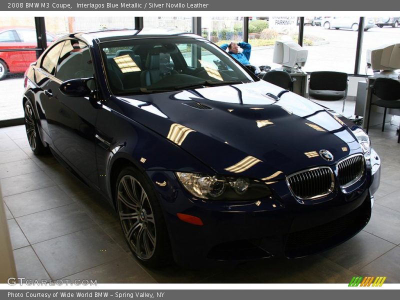 Interlagos Blue Metallic / Silver Novillo Leather 2008 BMW M3 Coupe