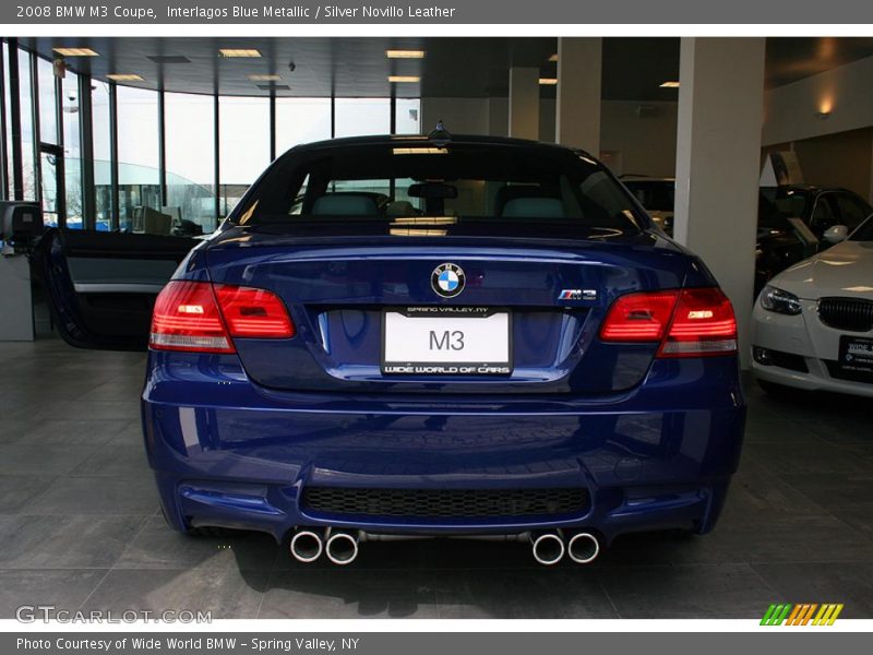 Interlagos Blue Metallic / Silver Novillo Leather 2008 BMW M3 Coupe
