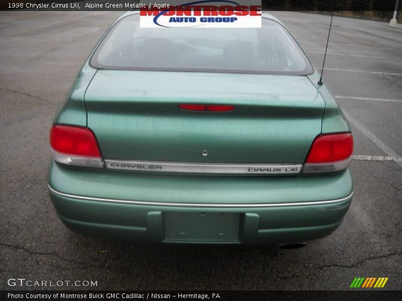 Alpine Green Metallic / Agate 1998 Chrysler Cirrus LXi