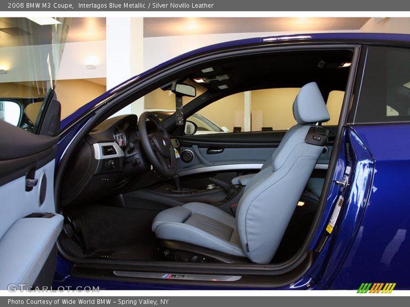Interlagos Blue Metallic / Silver Novillo Leather 2008 BMW M3 Coupe