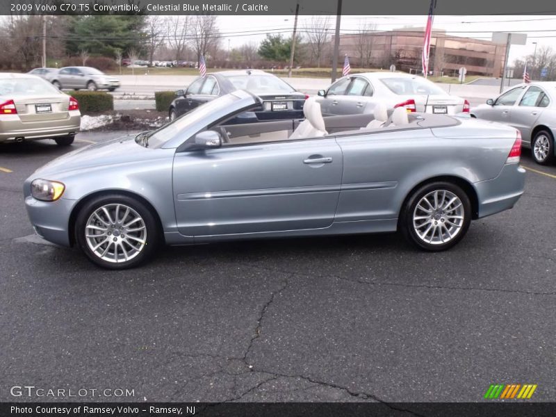 Celestial Blue Metallic / Calcite 2009 Volvo C70 T5 Convertible