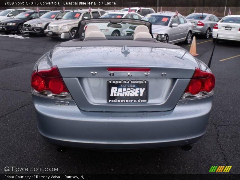Celestial Blue Metallic / Calcite 2009 Volvo C70 T5 Convertible