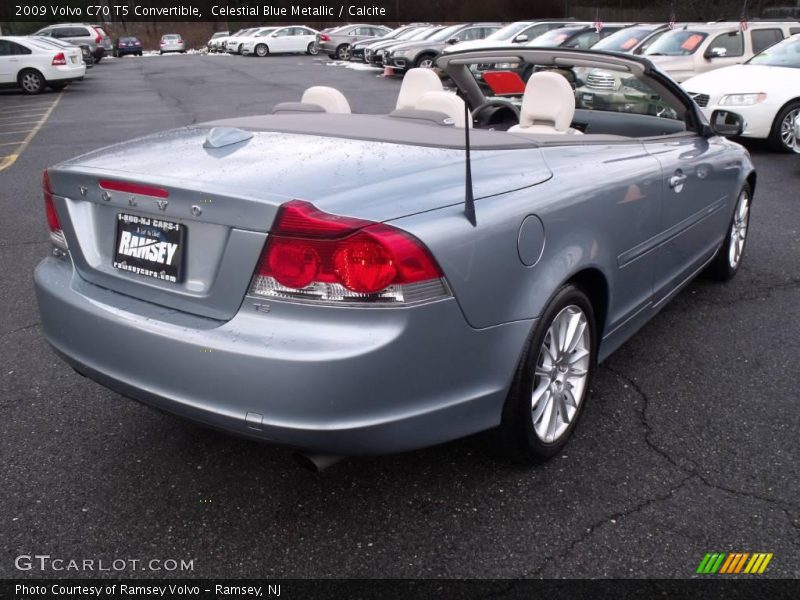 Celestial Blue Metallic / Calcite 2009 Volvo C70 T5 Convertible