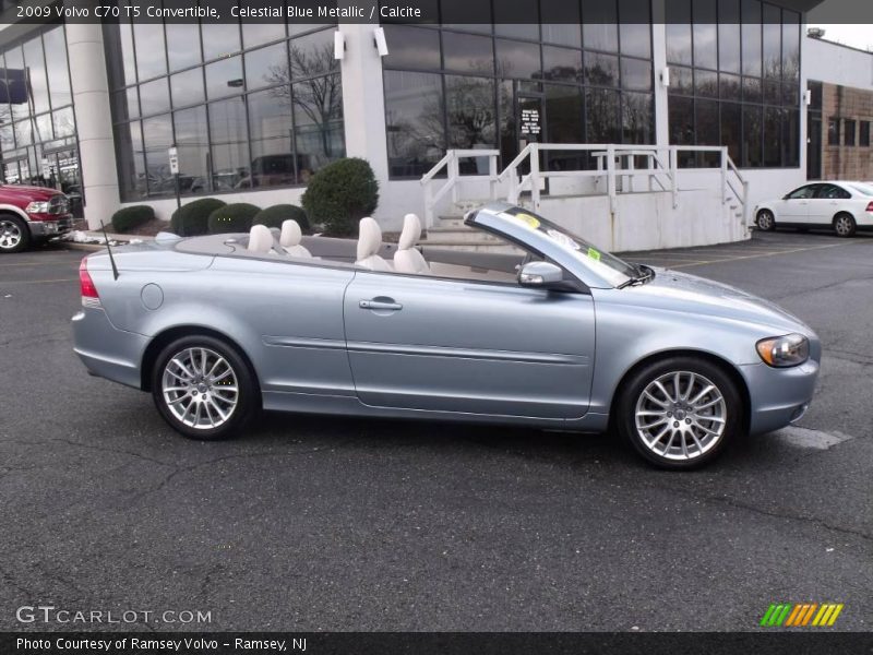 Celestial Blue Metallic / Calcite 2009 Volvo C70 T5 Convertible