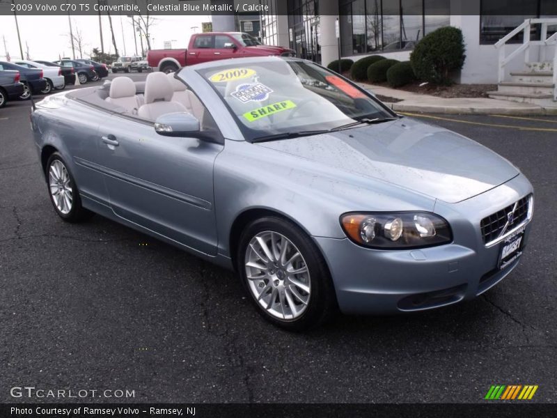 Celestial Blue Metallic / Calcite 2009 Volvo C70 T5 Convertible