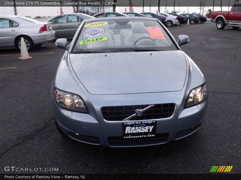 Celestial Blue Metallic / Calcite 2009 Volvo C70 T5 Convertible