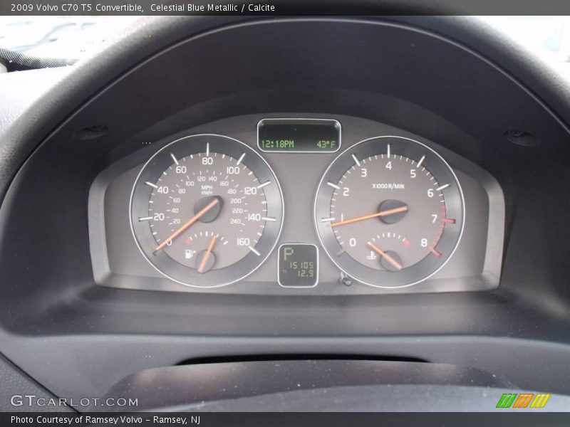 Celestial Blue Metallic / Calcite 2009 Volvo C70 T5 Convertible