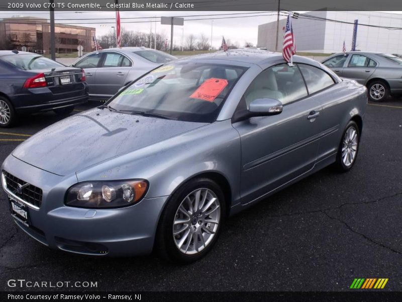 Celestial Blue Metallic / Calcite 2009 Volvo C70 T5 Convertible