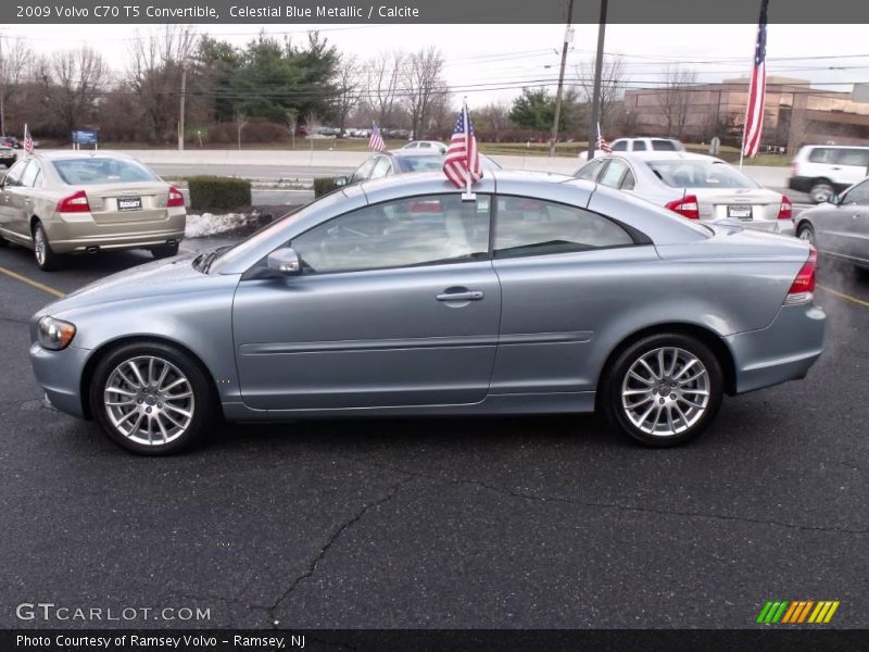 Celestial Blue Metallic / Calcite 2009 Volvo C70 T5 Convertible