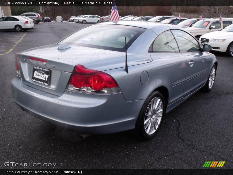 Celestial Blue Metallic / Calcite 2009 Volvo C70 T5 Convertible