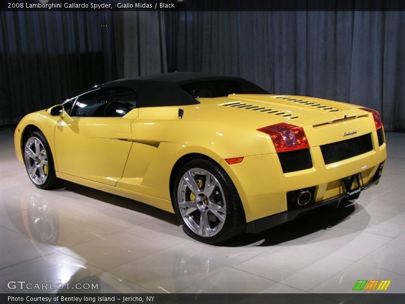 Giallo Midas / Black 2008 Lamborghini Gallardo Spyder