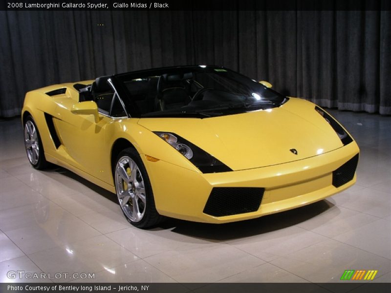 Giallo Midas / Black 2008 Lamborghini Gallardo Spyder