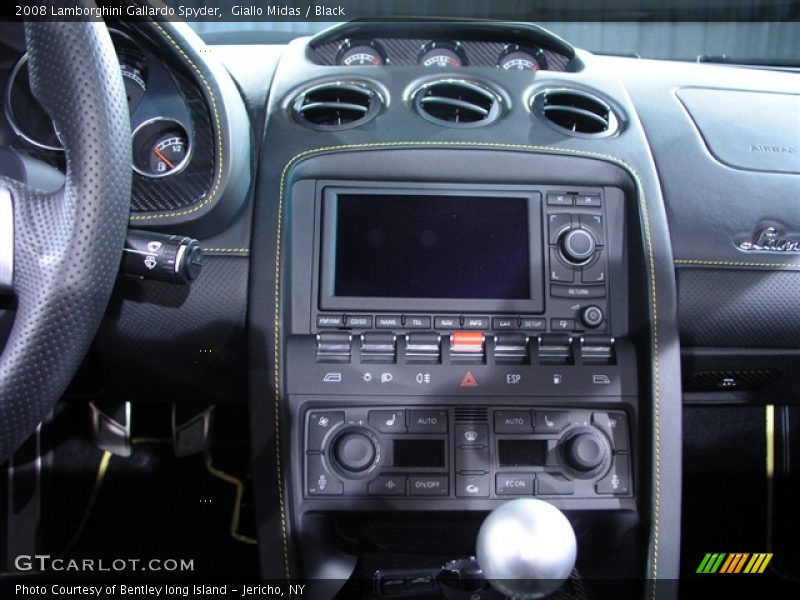 Giallo Midas / Black 2008 Lamborghini Gallardo Spyder