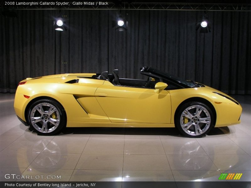 Giallo Midas / Black 2008 Lamborghini Gallardo Spyder