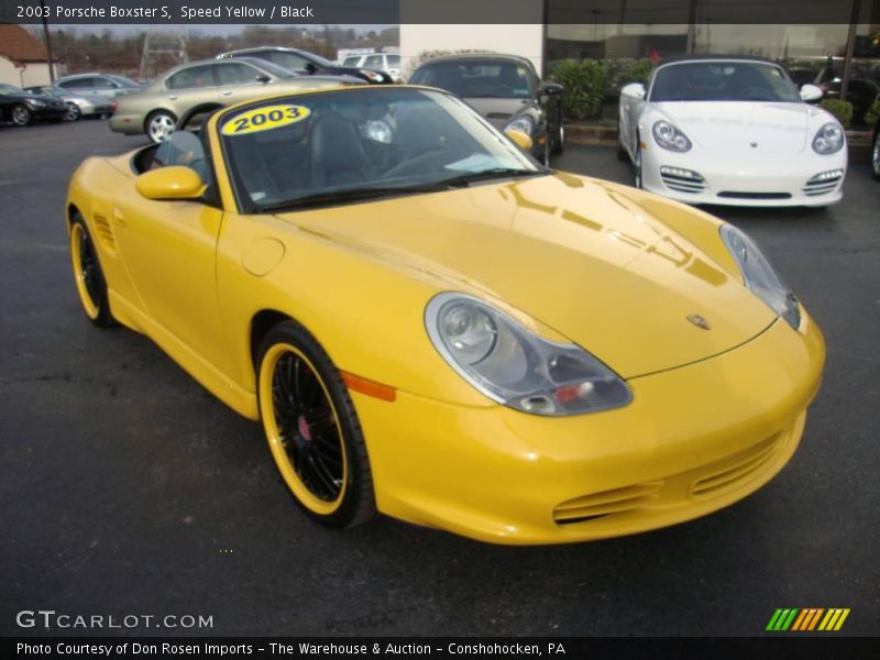 Speed Yellow / Black 2003 Porsche Boxster S