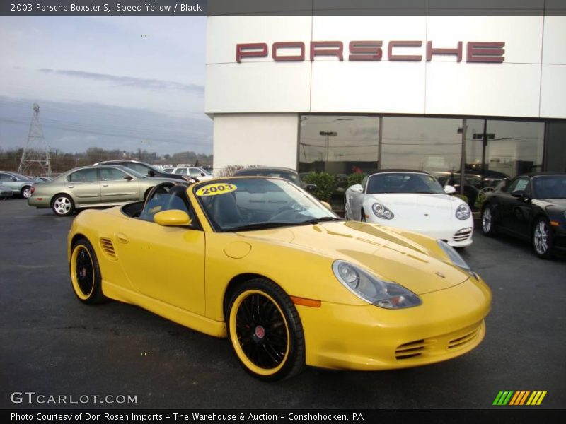Speed Yellow / Black 2003 Porsche Boxster S