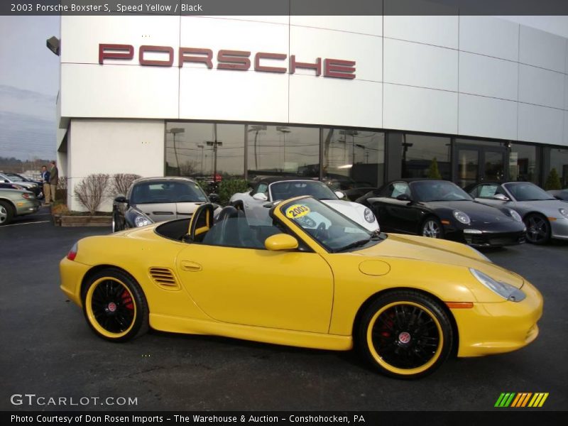 Speed Yellow / Black 2003 Porsche Boxster S