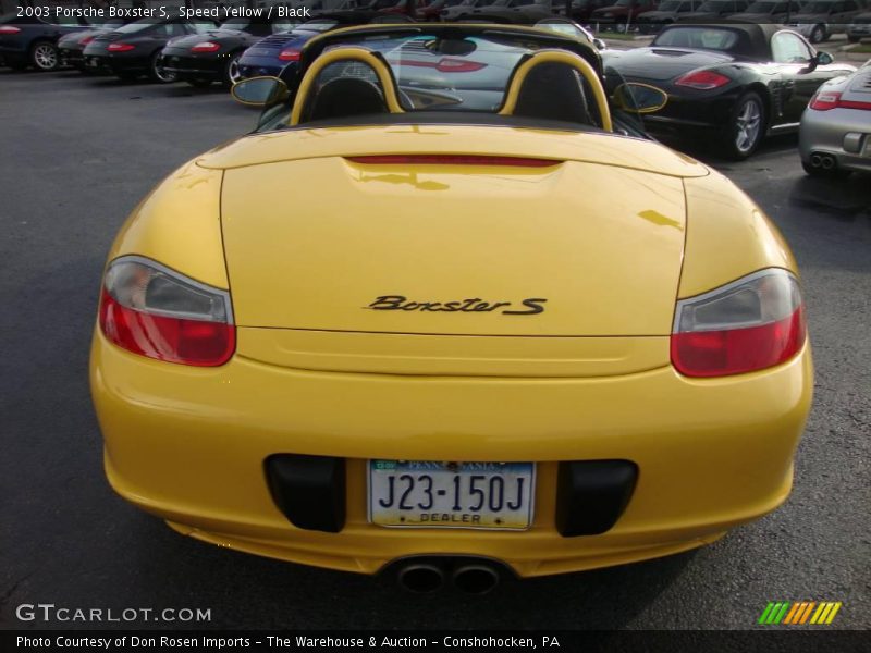 Speed Yellow / Black 2003 Porsche Boxster S