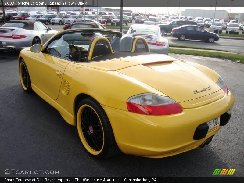 Speed Yellow / Black 2003 Porsche Boxster S