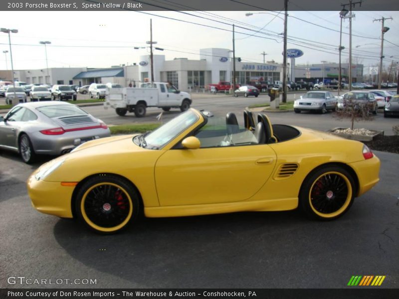 Speed Yellow / Black 2003 Porsche Boxster S