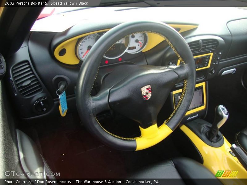 Speed Yellow / Black 2003 Porsche Boxster S