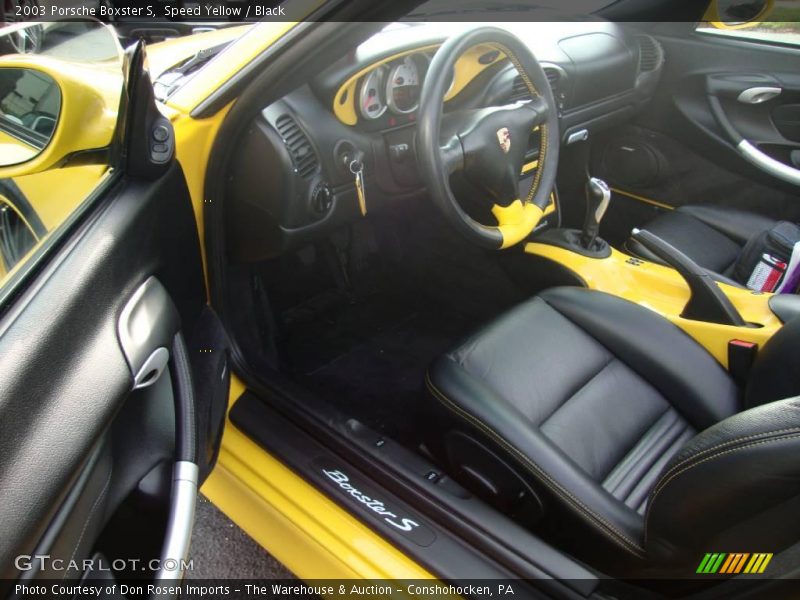 Speed Yellow / Black 2003 Porsche Boxster S