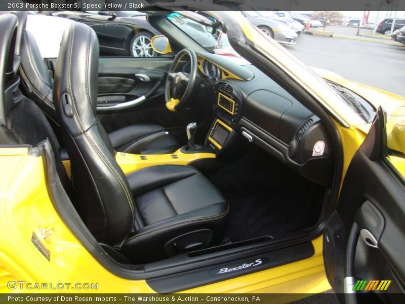 Speed Yellow / Black 2003 Porsche Boxster S