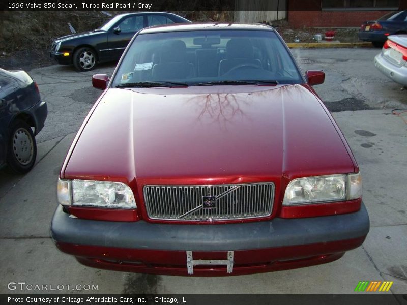 Turbo Red Pearl / Gray 1996 Volvo 850 Sedan