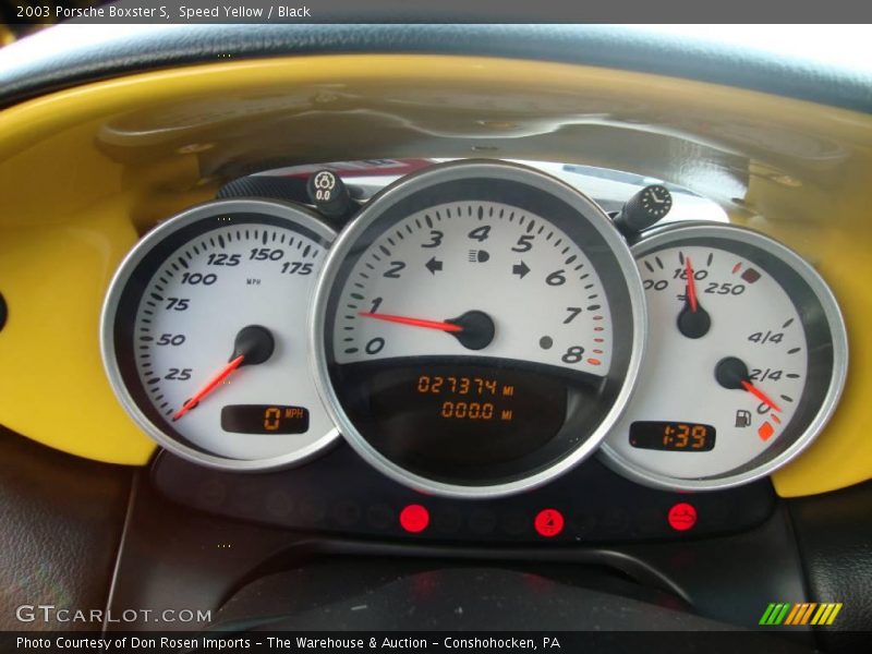 Speed Yellow / Black 2003 Porsche Boxster S